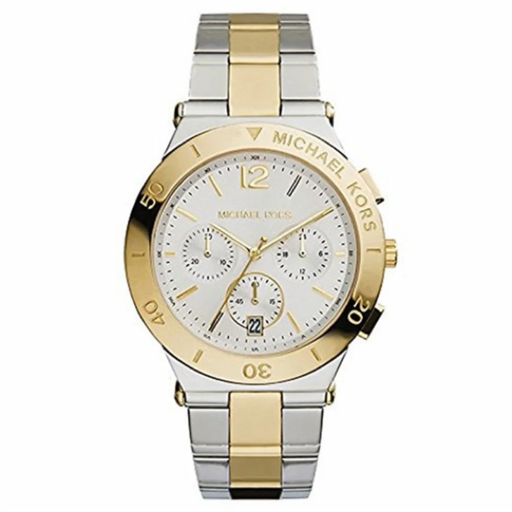 Michael Kors Wyatt Two-Tone Stainless Steel Chronograph Watch, model MK5934